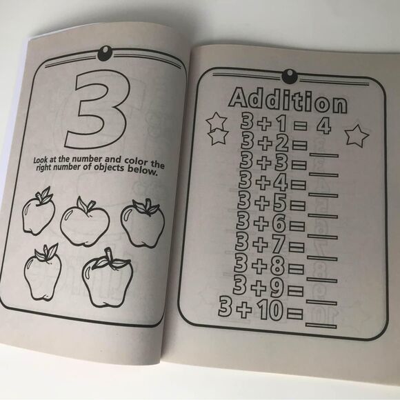 Kindergarten Preschool Homeschool kids workbooks Reading Math & more, total of 4 - Picture 5 of 10